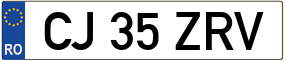 Trailer License Plate